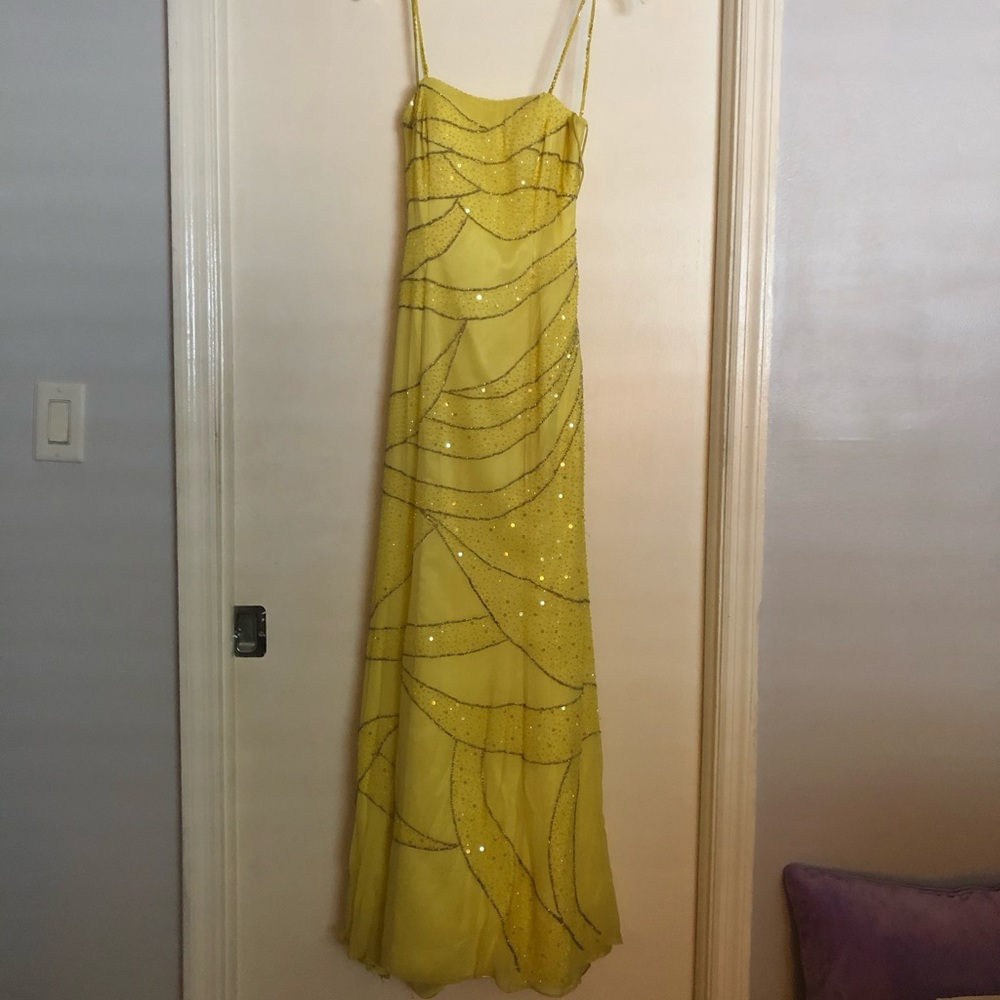 Yellow formal gown